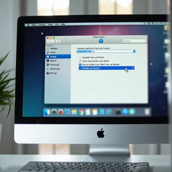 how do i disable pop up blocker on mac