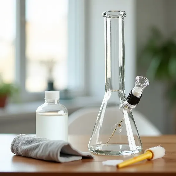 Le matériel nécessaire pour nettoyer votre bong