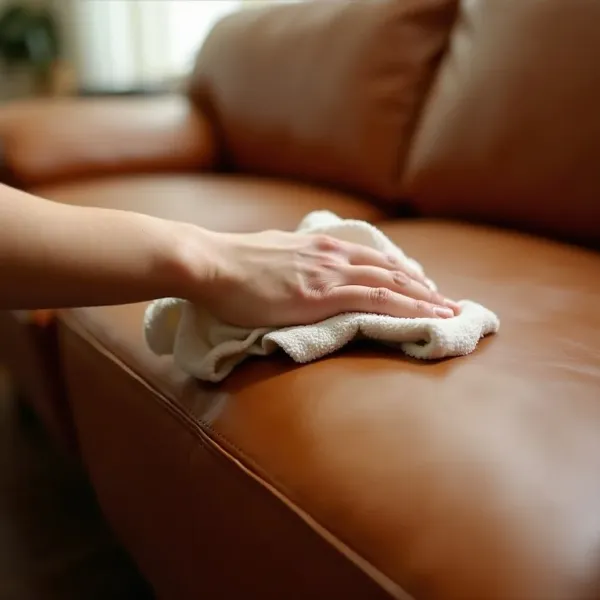 Pasos básicos para limpiar un sofá de cuero